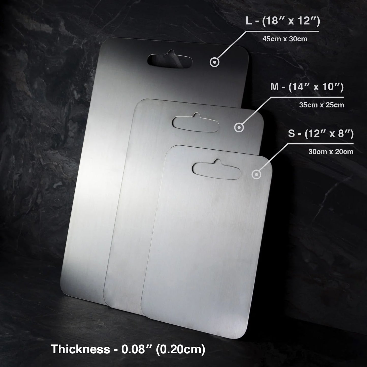 Original Taima™ 100% Pure Titanium Cutting Board + Mat + 5 Exclusive Guides