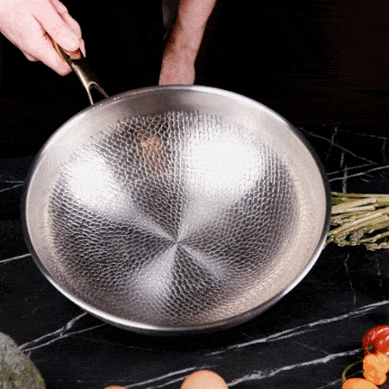 TAIMA Pure Titanium Pan Cooking in Action