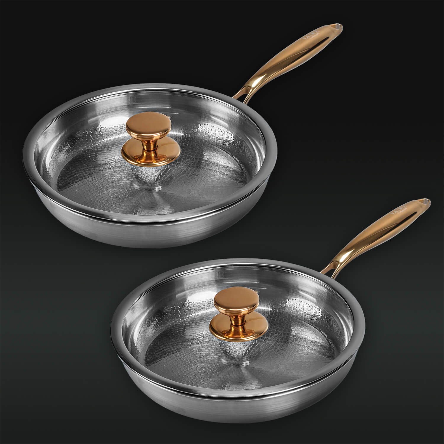 Titanium Cookware Set with Two Pans