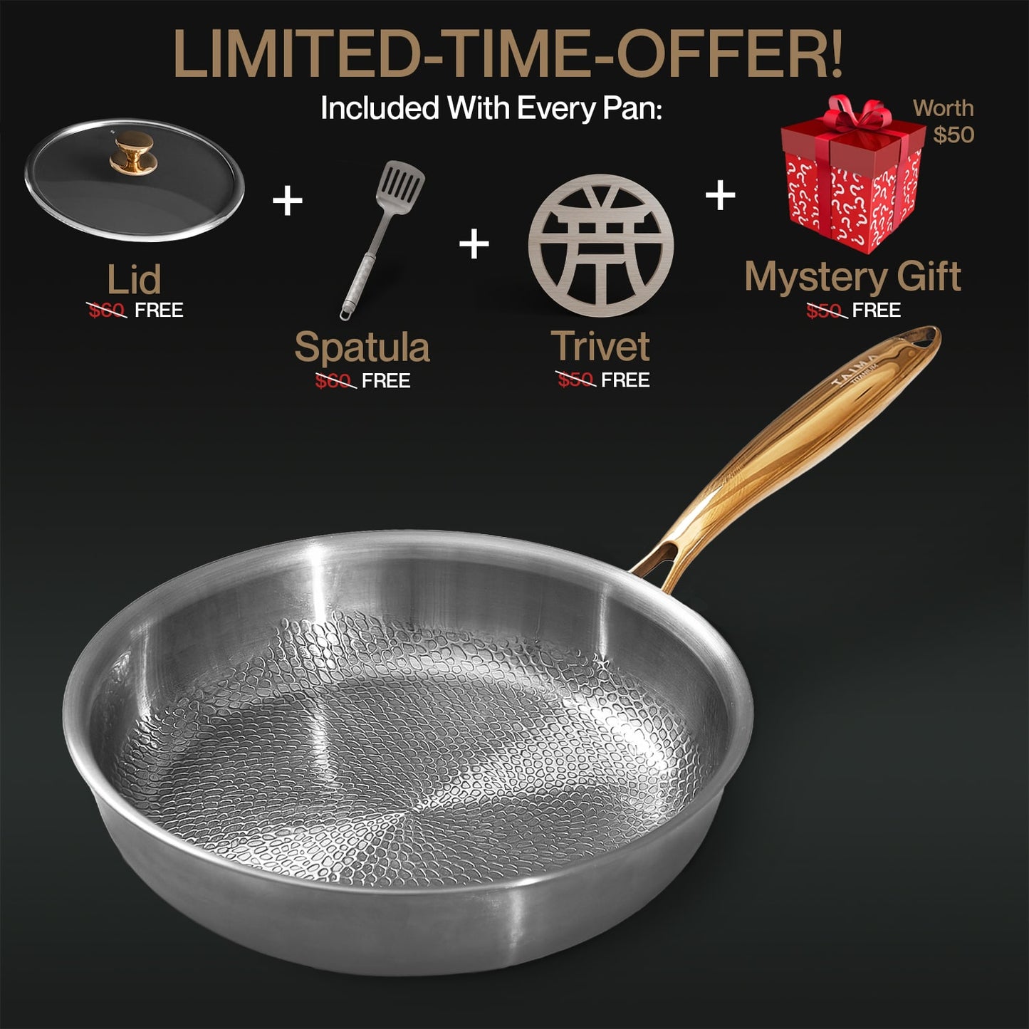 Black Friday Exclusive | Taima® Pure Titanium Classic Pan Pro