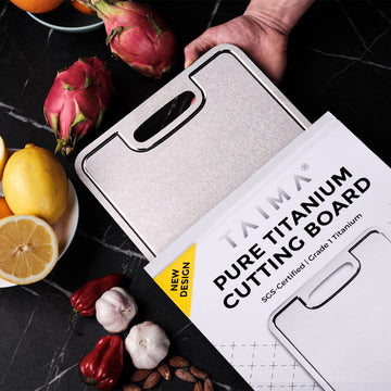 Certified Taima™ Pure Titanium Cutting Board - V2 Updated Design