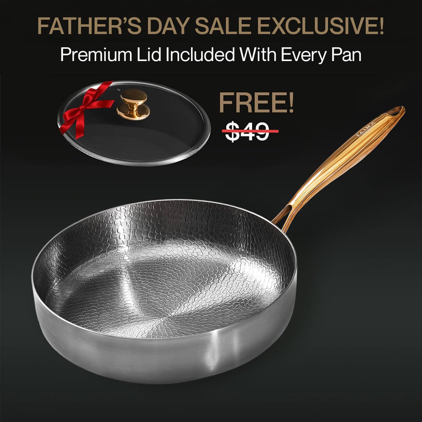 Pure Titanium Deep Pan Pro
