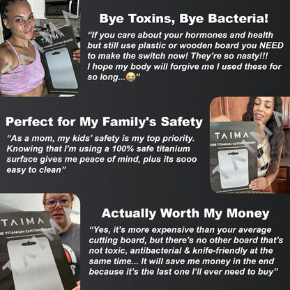 Original Taima™ 100% Titanium Board - Cutting Edge Hygiene & Durability