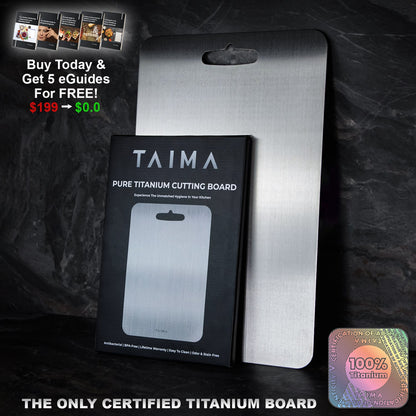 Original Taima™ 100% Pure Titanium Cutting Board