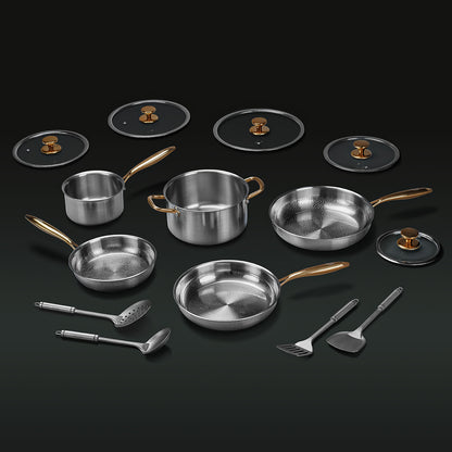 Complete Classic Titanium Cookware Set (14 Piece) - Special Offer