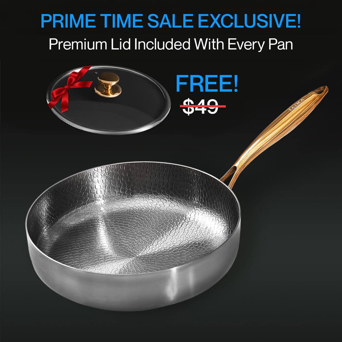 Pure Titanium Deep Pan Pro