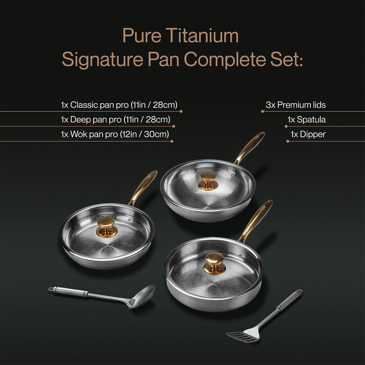 Pure Titanium Signature Pan Complete Set (8 Piece)