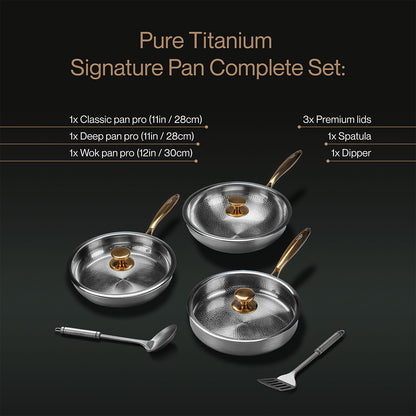 Pure Titanium Signature Pan Complete Set (8 Piece)