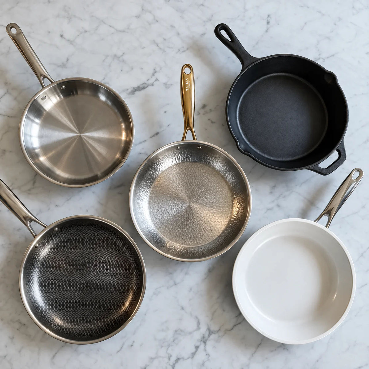 Chef with cookware
