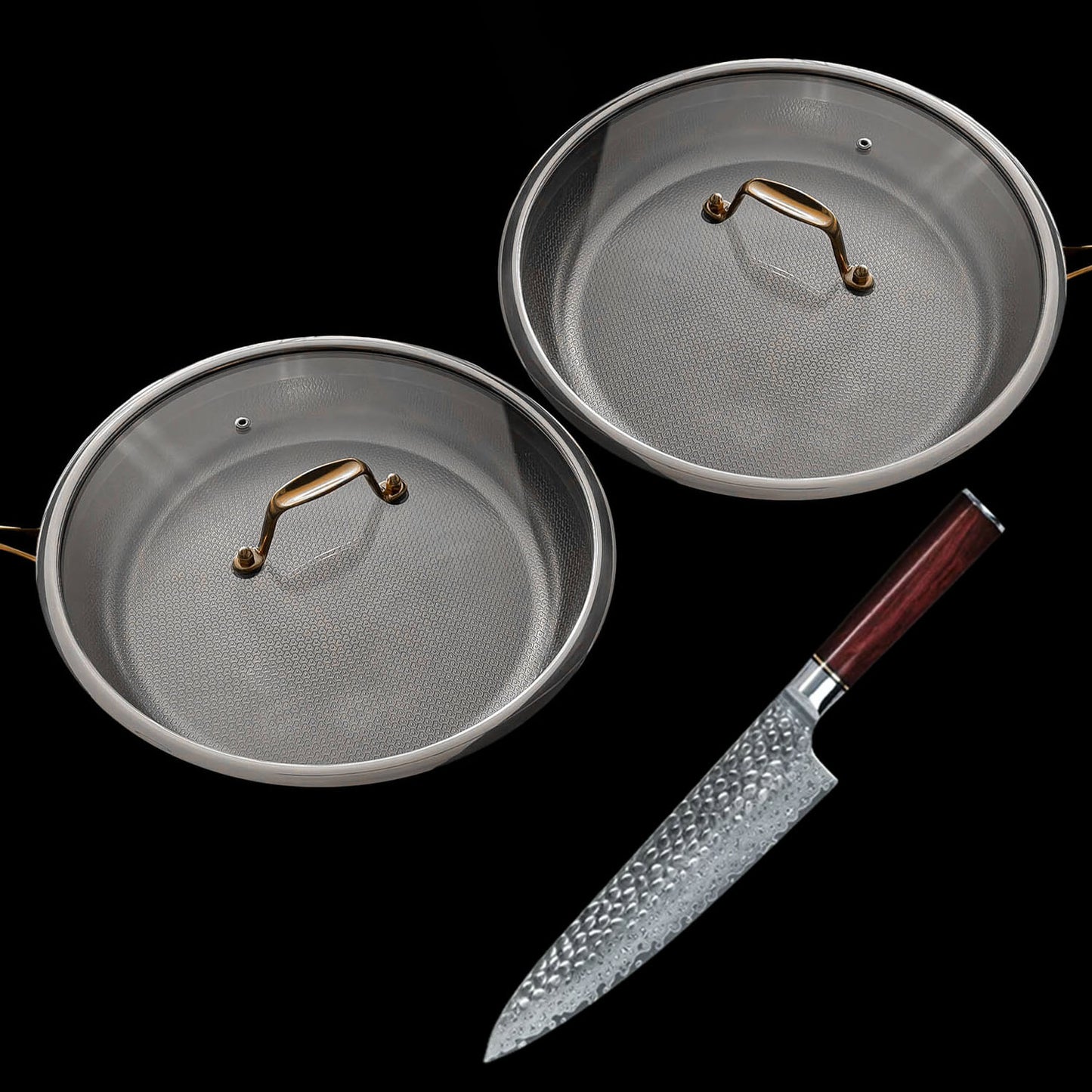 Taima® Titanium Nutri Pan Pro 3.0 BUNDLE + Knife