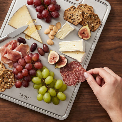 Complete Titanium Cutting Board Prep Set (3 Piece)