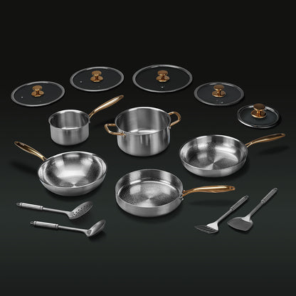 Complete Signature Titanium Cookware Set (14 Piece)
