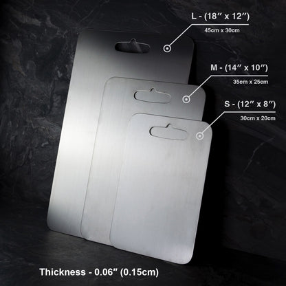 Original Taima™ Pure Titanium Cutting Board (Certified 100% Titanium)