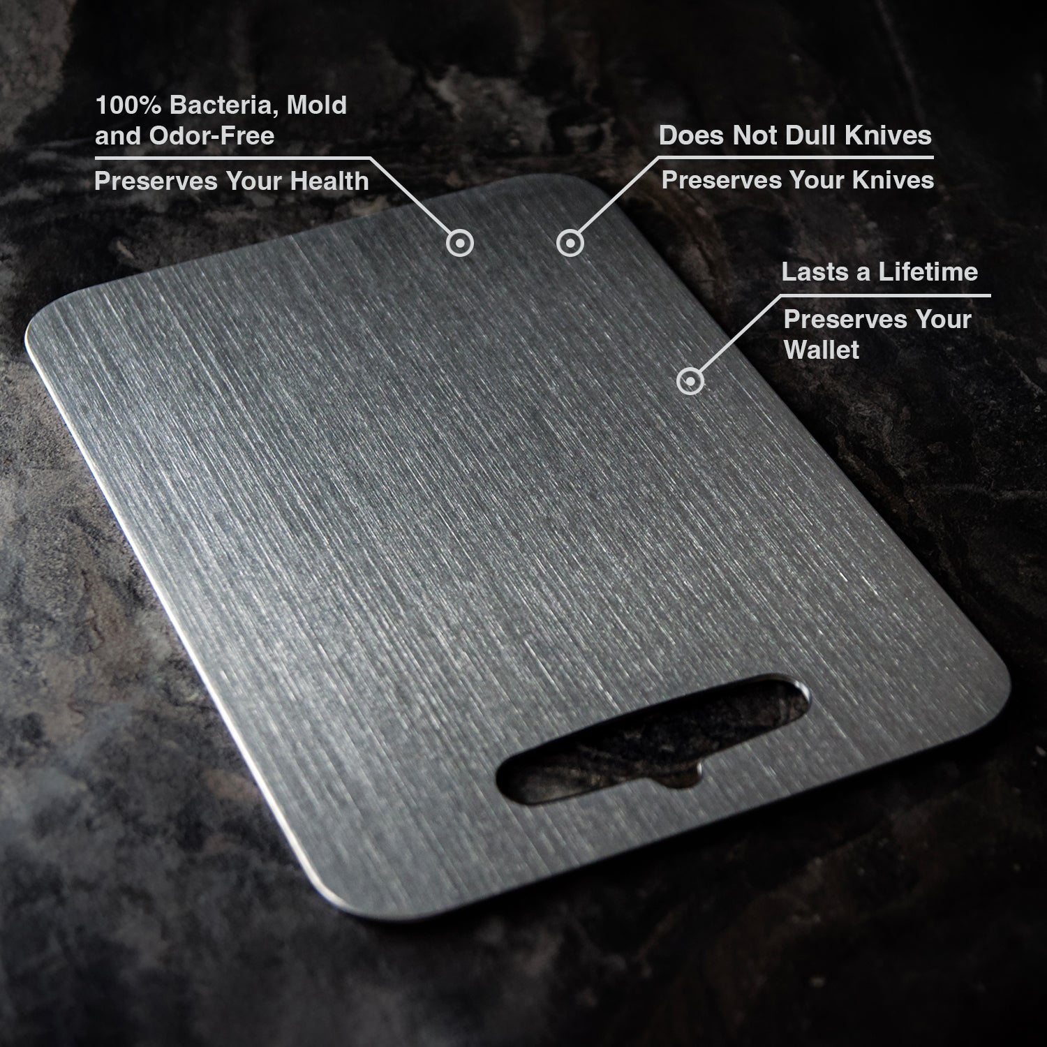 Original Taima™ 100% Titanium Board - Cutting Edge Hygiene & Durabilit