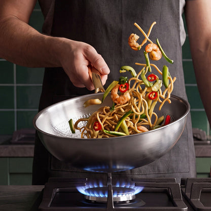 TAIMA Certified Pure Titanium Wok Pan Pro